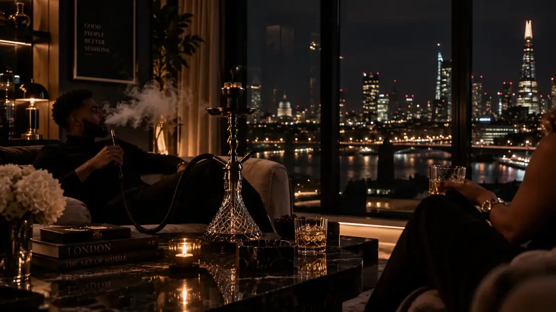 Premium shisha setup ready to enjoy